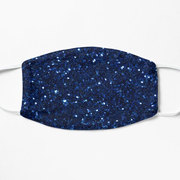 Motif scintillant scintillant bleu marine Masque sans plis