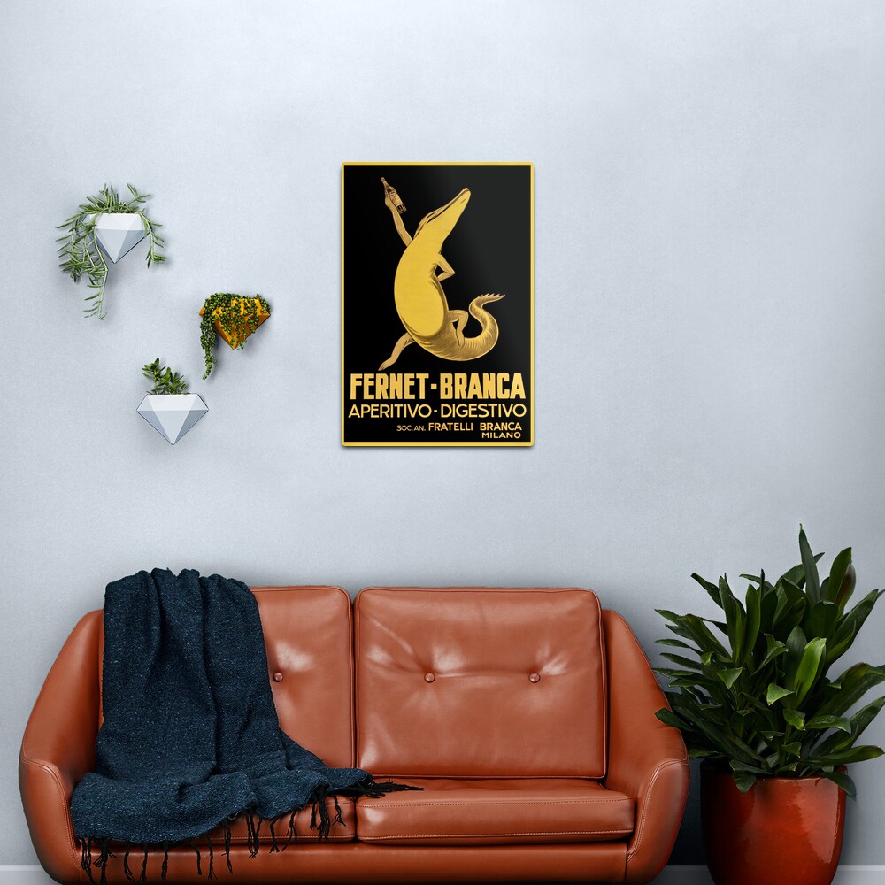 Vintage Poster - Italy - Drink - Fernet Branca - Milano Metal Print