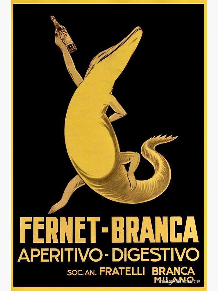 Vintage Poster - Italy - Drink - Fernet Branca - Milano by imageresource