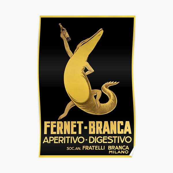 Affiche Vintage - Italie - Boisson - Fernet Branca - Milano Poster
