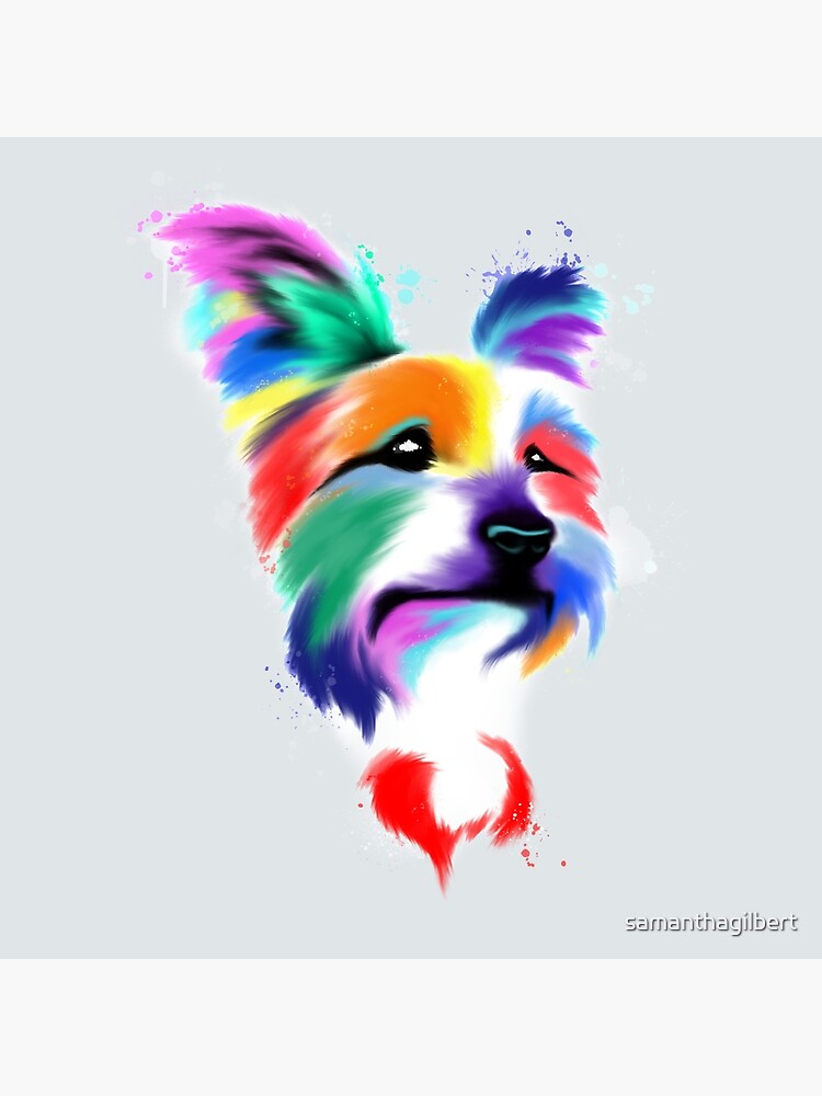 Rainbow Yorkie by samanthagilbert
