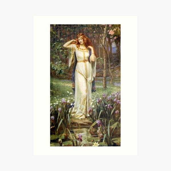 Freyja and her Necklace - James Doyle Penrose Art Print