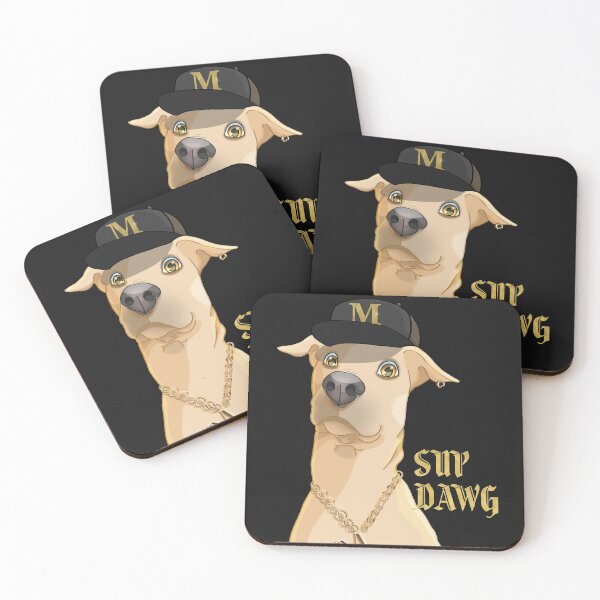 Item preview, sup dawg, funny rapper gangsta dog designed and sold by Sofia Dimitriadou.