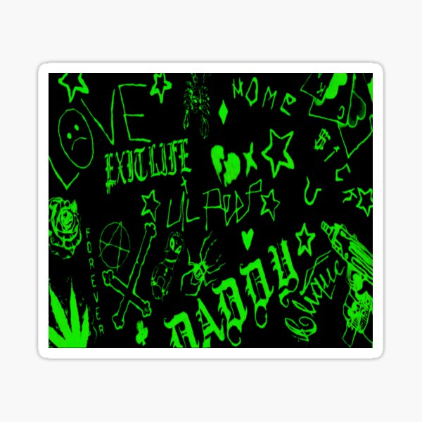 Lil Peep Top Stickers Redbubble - lil peep witchblades roblox id