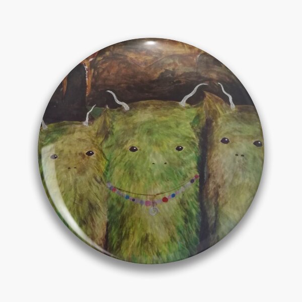 Item preview, Three green trolls in a cave designed and sold by Lillian Berthel.