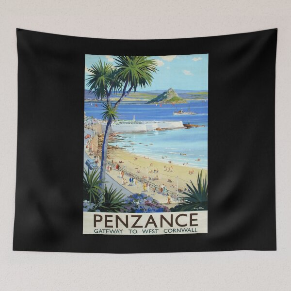 Item preview, Railway Poster Penzance designed and sold by stickart-marek.