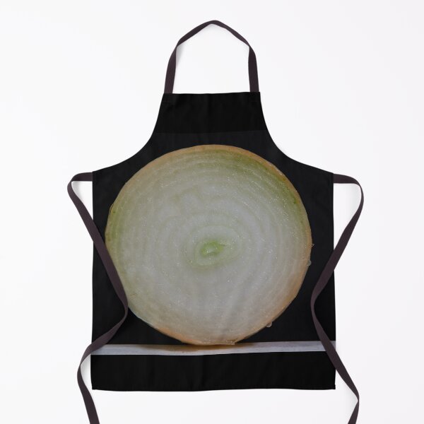 Item preview, Cut fresh white onion in front of black background.  designed and sold by krisgreenwood.