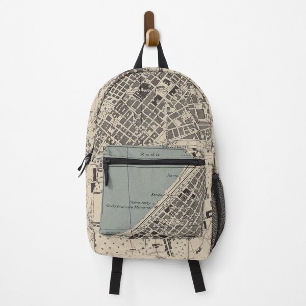 Item preview, Vintage Reggio Calabria Italy Map (1943) designed and sold by BravuraMedia.