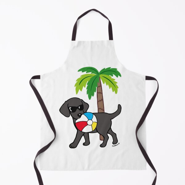 Item preview, Cool Beach Black Labrador designed and sold by HappyLabradors.