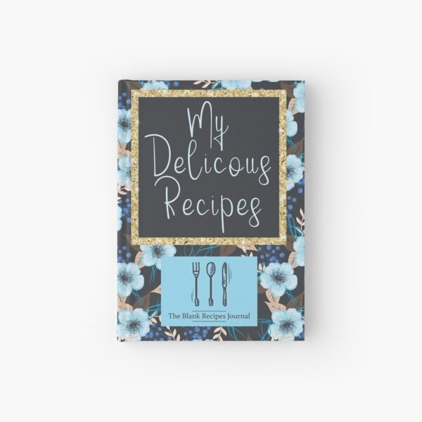 Recipe Book Blank Hardcover Journal for Sale by spaceopy