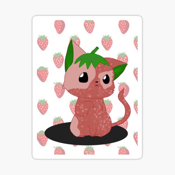 Strawberry Cat Sticker