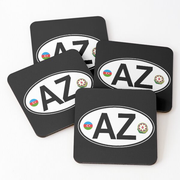 Item preview, Azerbaijan Oval Country Code Decal designed and sold by rogue-design.