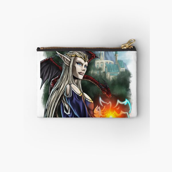 Item preview,  Sorceress Elf along with her familiar Dragon. designed and sold by Seik-Art.