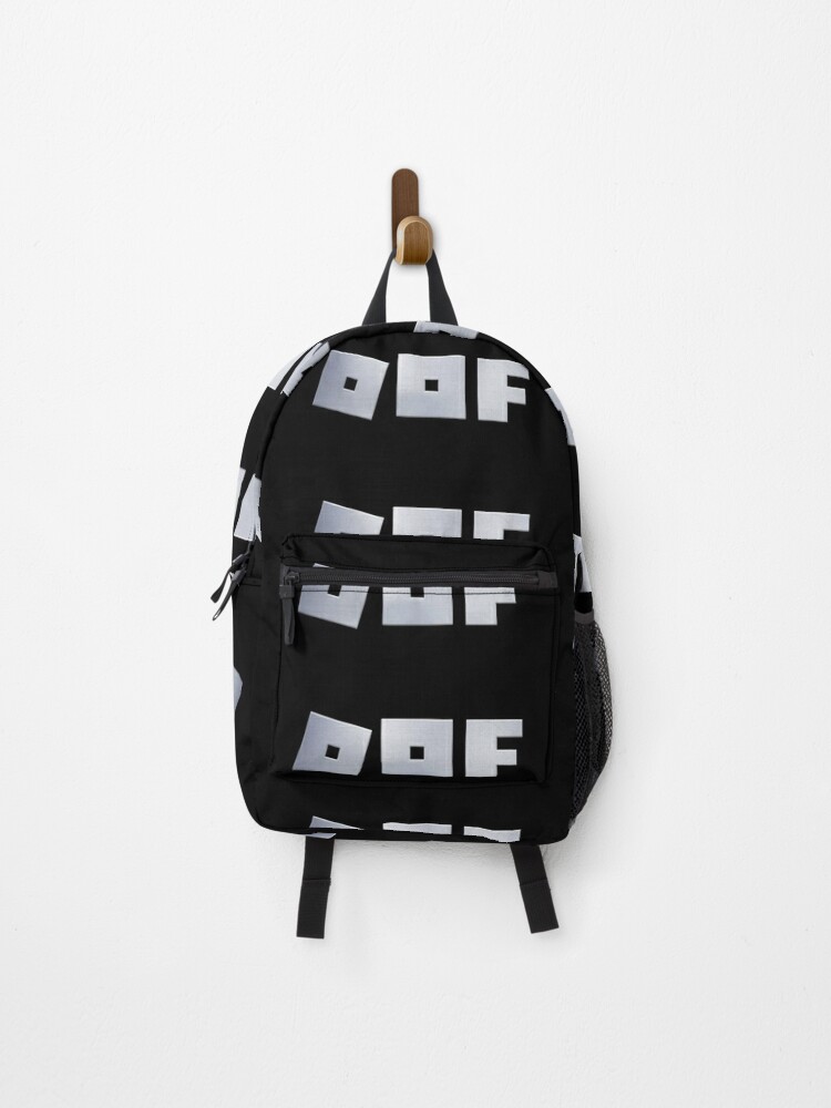 Roblox Logo Game Oof Single Line Metal Texture Gamer Backpack By Vane22april Redbubble - roblox metal texture