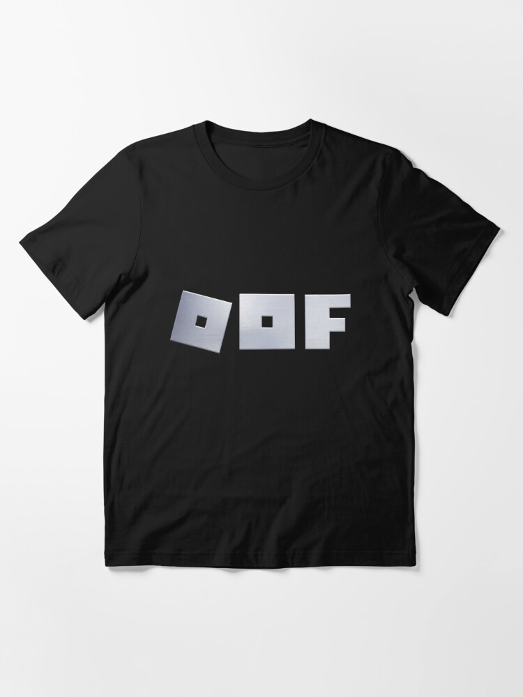 Roblox Logo Game Oof Single Line Metal Texture Gamer T Shirt By Vane22april Redbubble - roblox white shirt texture