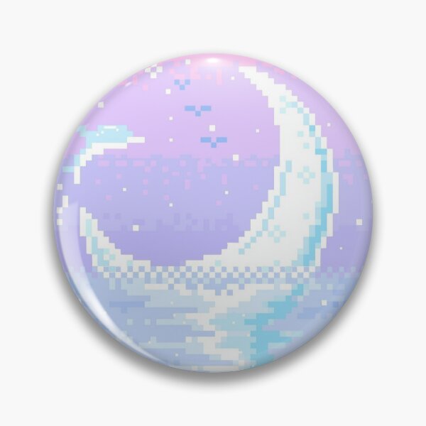 Item preview, Cartel de noche rosa pixel art designed and sold by blueandpluto.