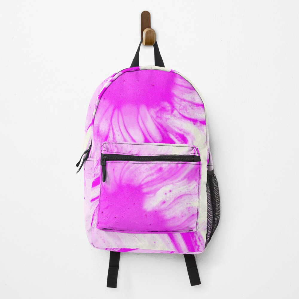 Discover Tie Dye Pink Waves Pattern Backpack