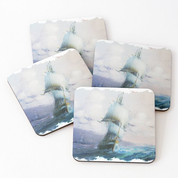 Item preview, Ship in Stormy Sea designed and sold by Ethiyo.