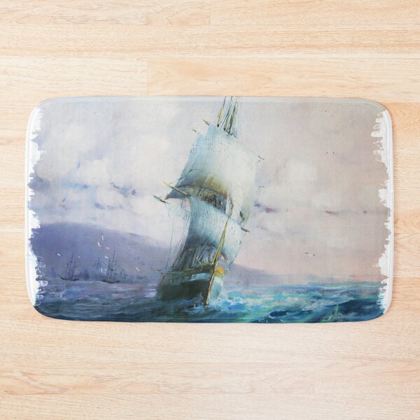 Item preview, Ship in Stormy Sea designed and sold by Ethiyo.