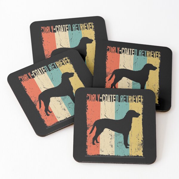 Item preview, curly-coated retriever Vintage Retro Classis Dog Lover Gift designed and sold by rafaeltto.
