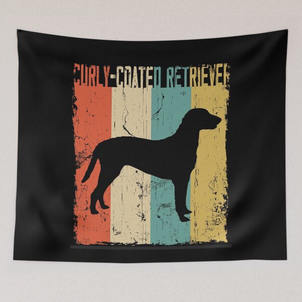 Item preview, curly-coated retriever Vintage Retro Classis Dog Lover Gift designed and sold by rafaeltto.