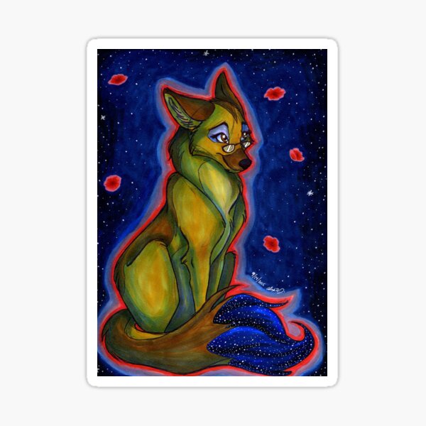 Flowers and Stars Sticker