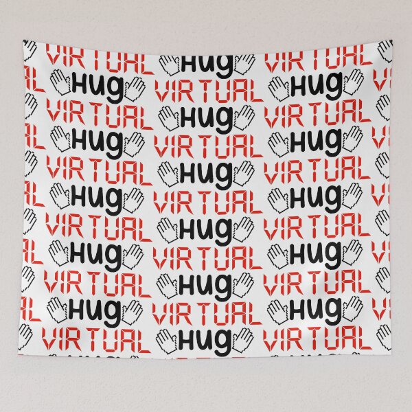 Item preview, Virtual Hug (black & red) designed and sold by abigabhall.