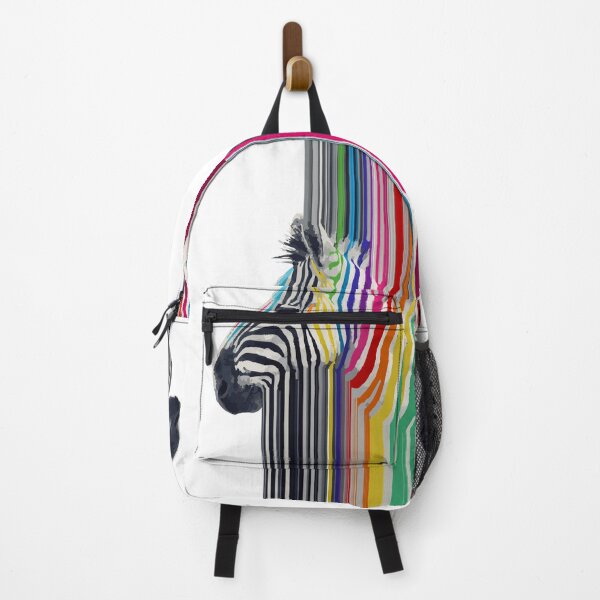 Item preview, colorful vibrant stripes zebra paint designed and sold by InovArtS.