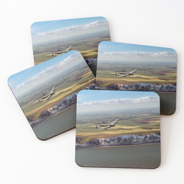 Item preview, Lancaster over the white cliffs in Kent designed and sold by Flight Artworks.