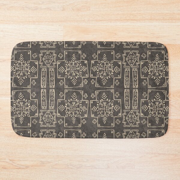Artikelvorschau, Mali Tribal Mud Cloth, Kreuz und Symbole, braun entworfen und verkauft von Palifino.