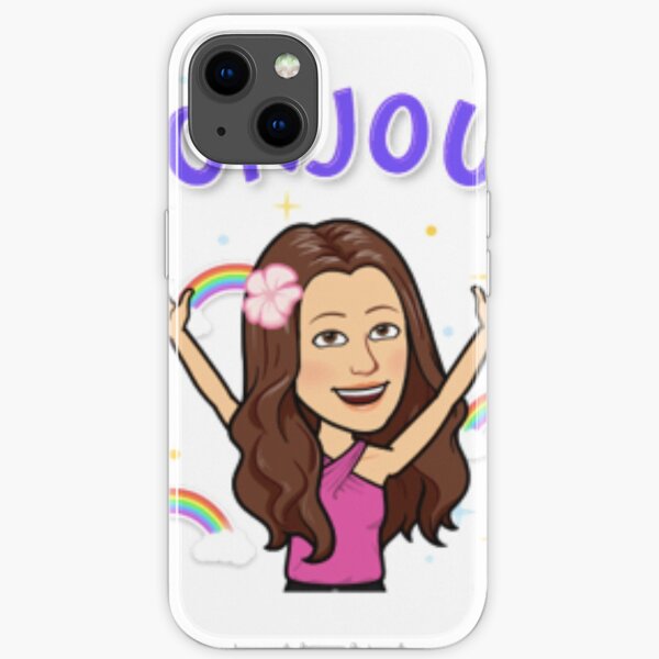 BonJour bitmoji mask iPhone Soft Case