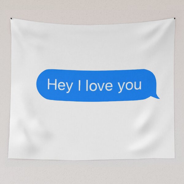 Item preview, Hey I love you Text Message  designed and sold by zoshamarie.