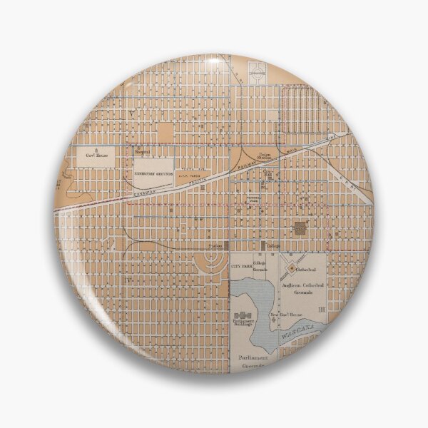 Item preview, Vintage Map of Regina Saskatchewan (1915) designed and sold by BravuraMedia.