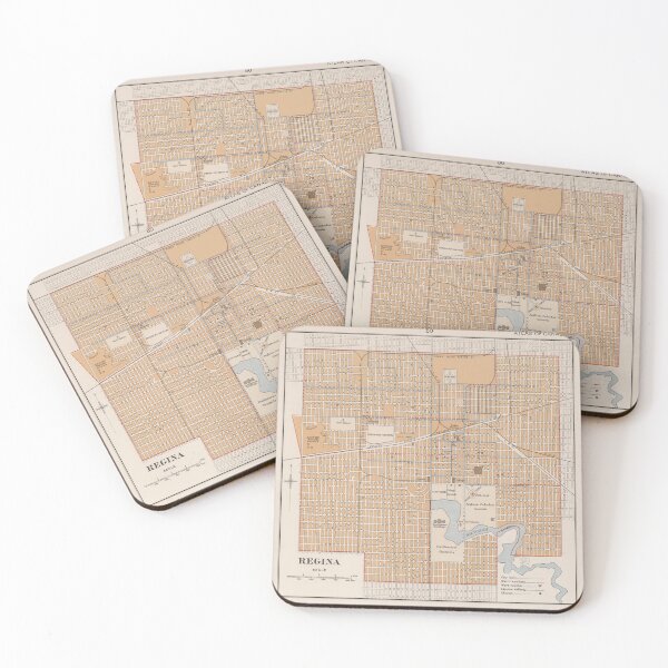 Item preview, Vintage Map of Regina Saskatchewan (1915) designed and sold by BravuraMedia.