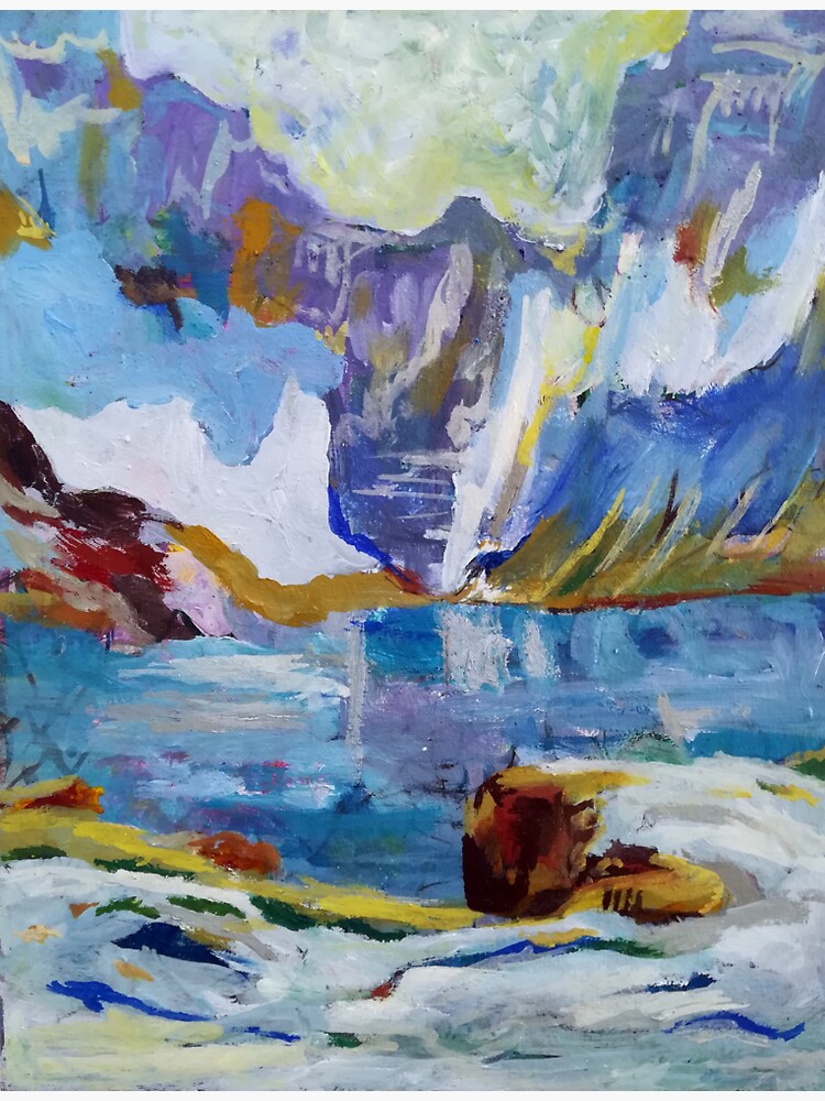 Der blaue Eissee in den Bergen von LillianBerthel