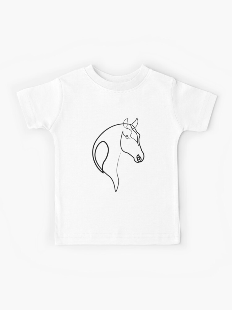 Horse one line art