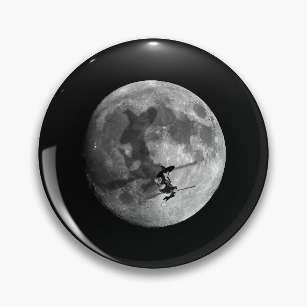 Item preview, Black and White Full Moon Witches Shadow designed and sold by Creepyhollow.