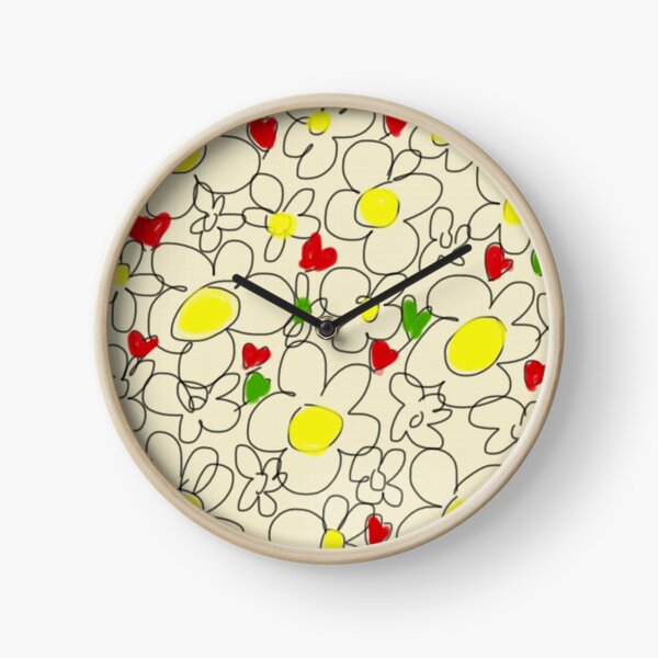 Daisies Clock