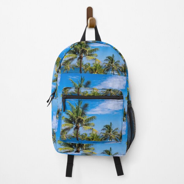 Item preview, Beautiful palm trees with ocean and blue sky image designed and sold by krisgreenwood.