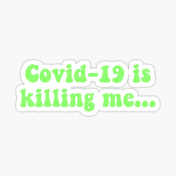 Item preview, "Covid-19..." Mask and Sticker designed and sold by sofiastanko.
