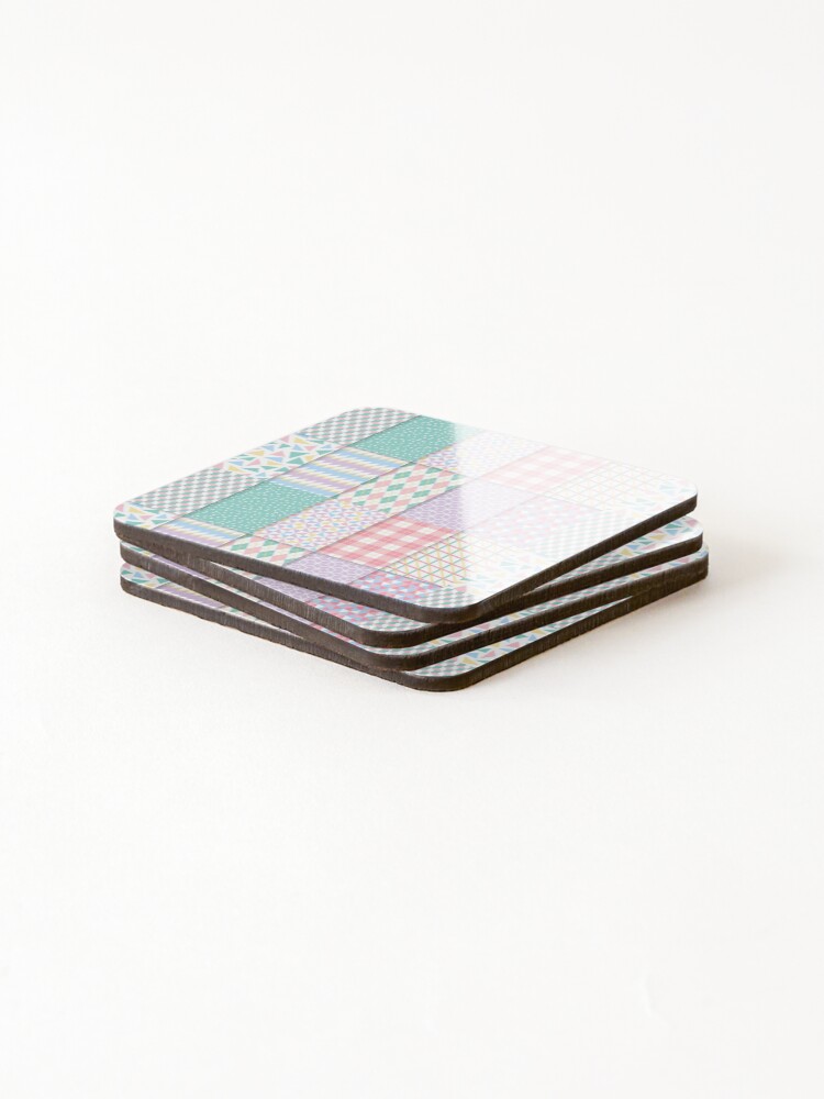 Thumbnail 4 of 5, Coasters (Set of 4), Colorful Designer Pattern designed and sold by RyderDesign.