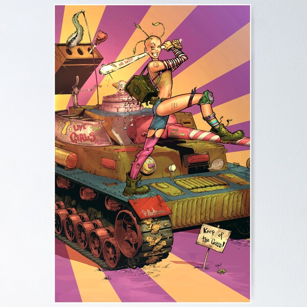 Vista previa del artículo con la obra «Tank Girl Print», diseñado y vendido por paulabstruse.