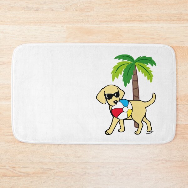 Item preview, Cool Beach Yellow Labrador designed and sold by HappyLabradors.