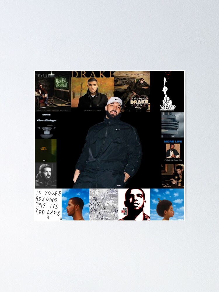 Drake Album Poster, Poster Cover Album More Life Drake