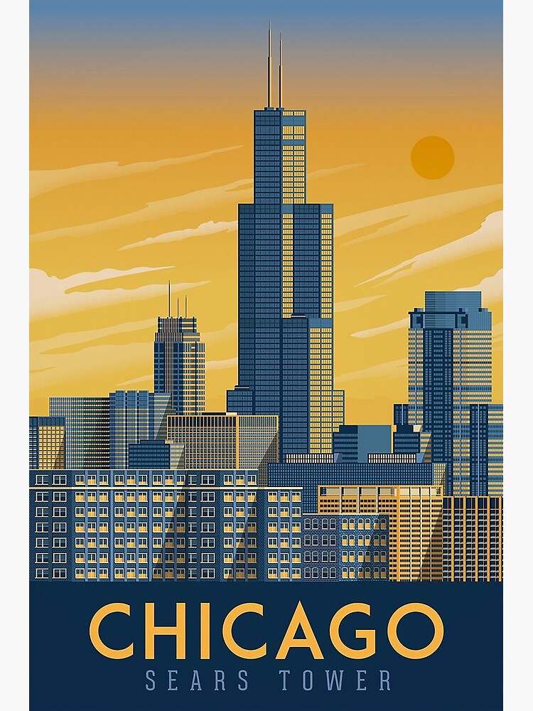 "Sears Tower Chicago Illinois " Poster for Sale by artlovers Redbubble