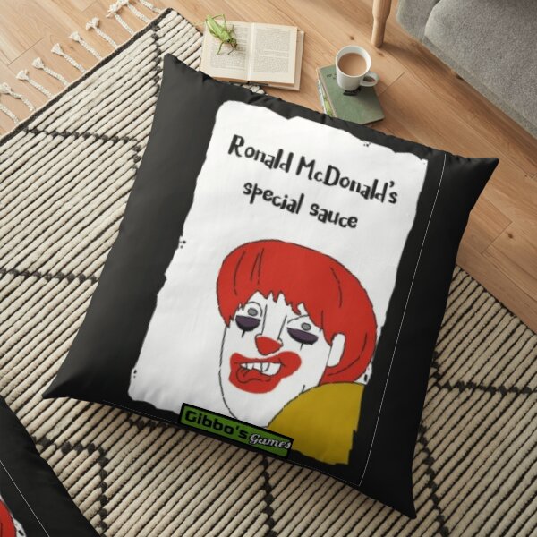 Ronald McDonald and his special sauce. Floor Pillow