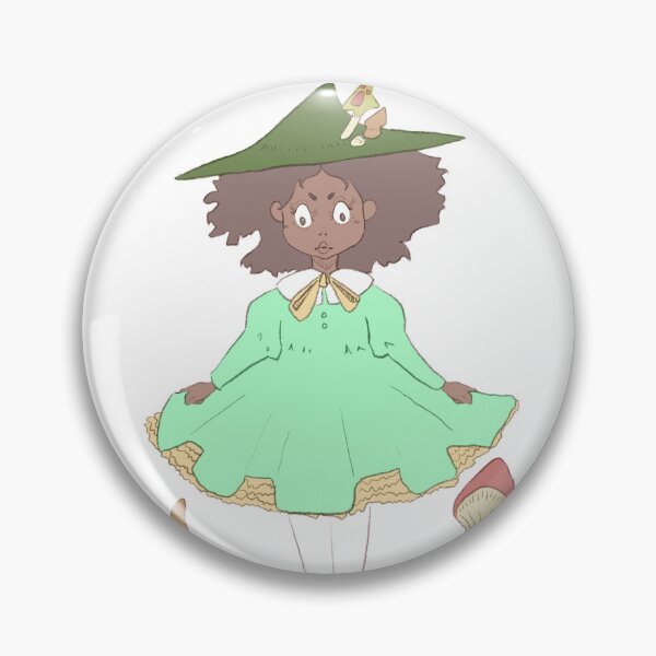 Item preview, mushroom witch designed and sold by Monica Wuhrer.