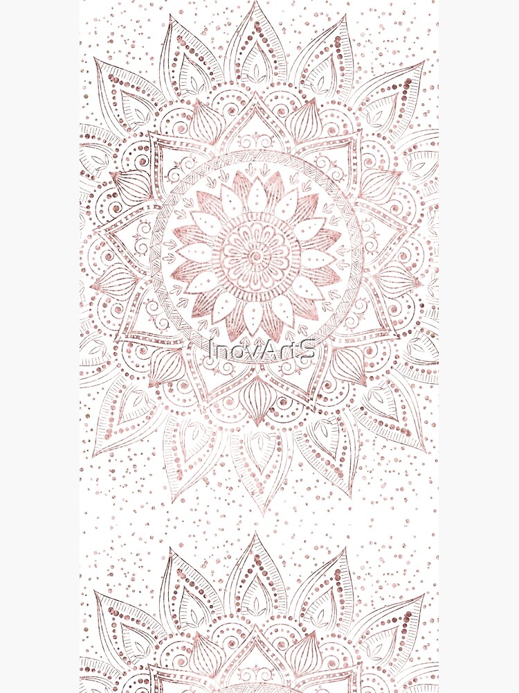 Elegant rose gold mandala confetti design by InovArtS