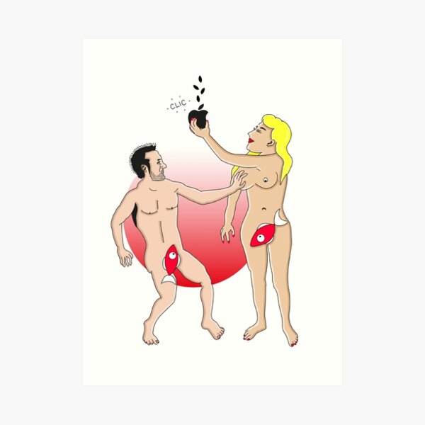 Adam et Eve Art Print