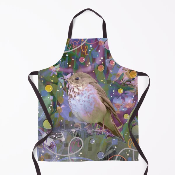 Item preview, Magical Little Bird (Hermit Thrush) designed and sold by vanillakirsty.
